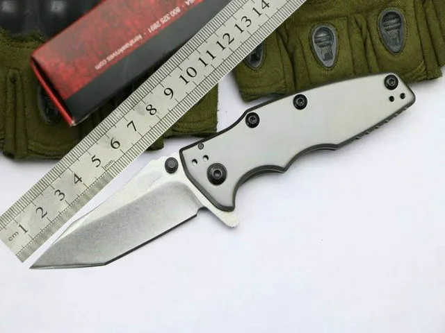 

Kershaw 3920 Flipper Tactical Folding Knives 8CR13mov 57HRC Titanium Camping Hunting Survival Pocket Steel Handle Utility EDC