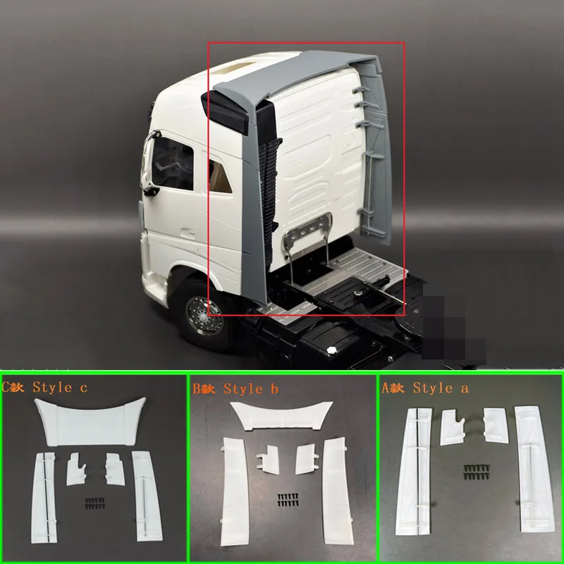 Rear Wing Spoiler Car Diy Parts Parts Accs Rear Upgrade 1/14