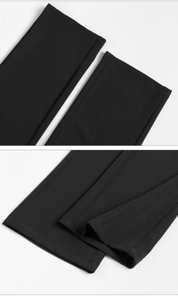 Fall2019 pantalones mujer cintura alta широкие брюки размера плюс брюки карго Брюки Женский костюм Драповые прямые брюки 7263 50
