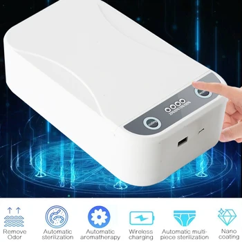 

UV Light Cell Phone Sterilizer Disinfector Cell Phone Cleaner For Smartphones Jewelry Ultraviolet Watch Disinfect Cabinet
