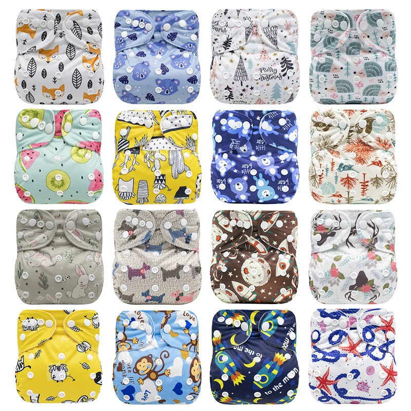 Baby Newborn Diapers Cover Adjustable Reusable Washable Nappies Cloth Wrap New 