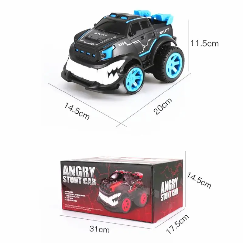 Акула зубы вращающийся дрейф дистанционного управления автомобиль Rc автомобиль высокоскоростной 3D флип