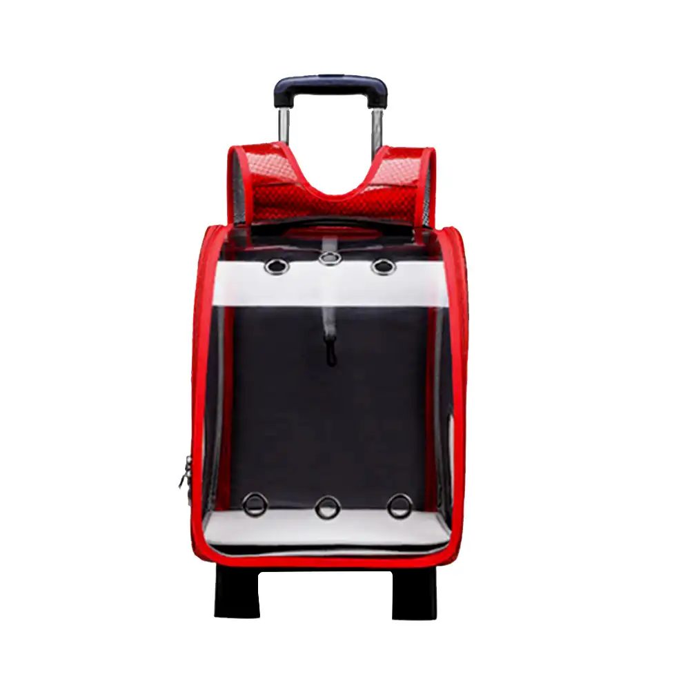 double cat carrier on wheels