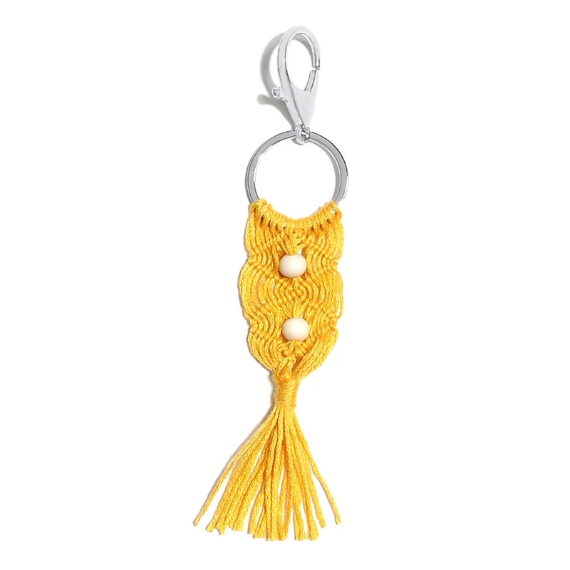 

Macrame Keychain Handmade Tassel Keychain Shell Key Chain Key Ring Best Friend Gifts