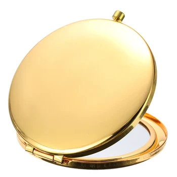 

Portable Makeup Mirror 70mm Folding Mirrors Solid Color Metal Round Double-Side Pop-Up Pocket Mirror Cosmetic Beauty Tools