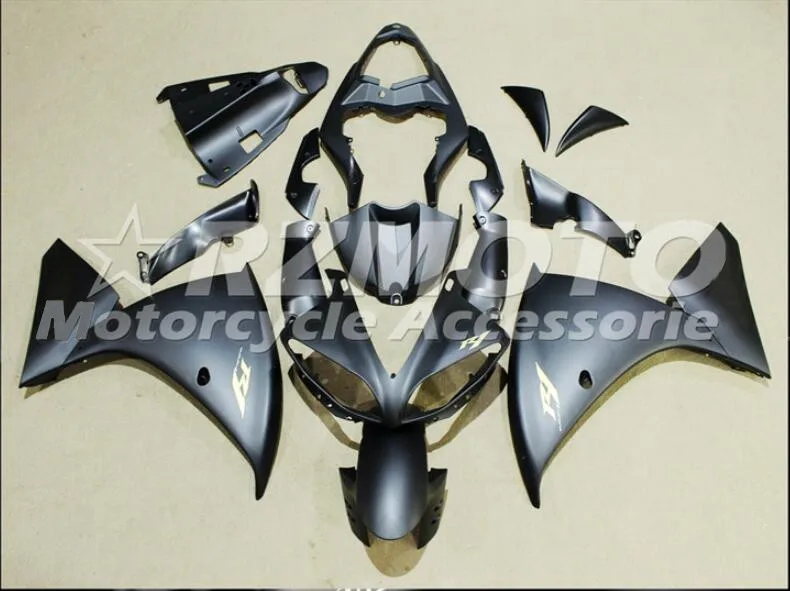 same photo show ABS форма мотоцикла Обтекатели подходят для Yamaha YZF-1000-R1 2009 2010 2011 09 10 11 обтекатель кузова набор пользовательский матовый черный - Цвет: same photo show