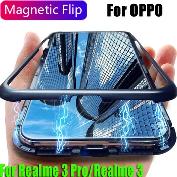 

Realme 6 5 Pro 6i 6S 5S 3 2 Pro U1 C3 C2 C1 2019 XT X Lite Magnetic Adsorbable Metal Phone Case For OPPO K3 A1K Back Glass Cover