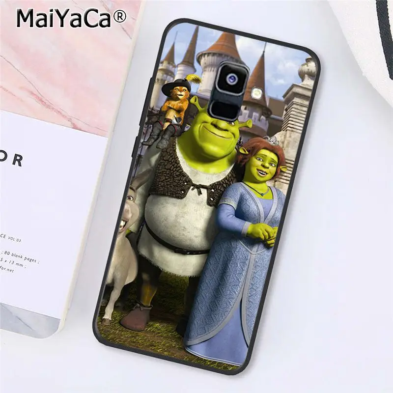 MaiYaCa мультфильм, значок из кинофильма "Шрек" Кун чехол для телефона для samsung Galaxy A7 A8 A6 плюс A9 A50 A70 A20 A30 A40