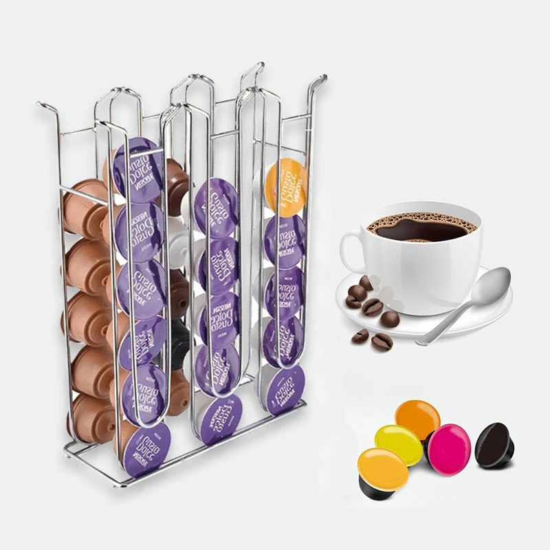 Металлический держатель для капсул Duolvqi башня кофейных органайзер Dolce Gusto