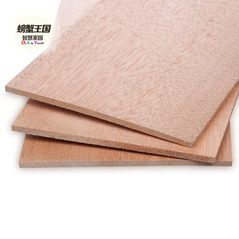 

Crab Kingdom DIY House Scene Model Panel Wooden Model Material Red Walnut Board Wood Piece Wood Stick