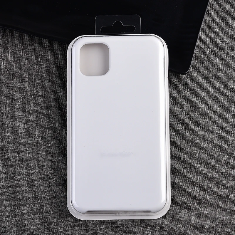 Официальный Логотип чехол для телефона для iphone 11 Pro для iphone 7 8 Plus 6 6S силиконовый жидкий чехол для iphone XS Max XR X чехол s - Цвет: White