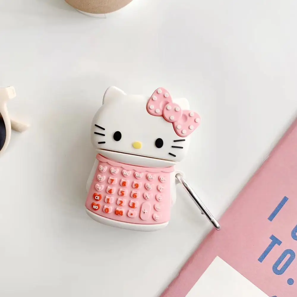 Мягкий силиконовый чехол с рисунком hello kitty для Apple Airpods, чехол для Airpods pro, чехол с Bluetooth, чехол для наушников