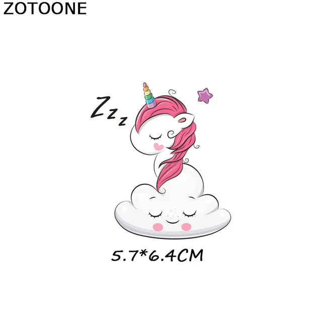 ZOTOONE Cute Cartoon Animal Patches Heat Transfer Iron on Patch for T-Shirt Children Gift DIY Clothes Stickers Heat Transfer G 1091