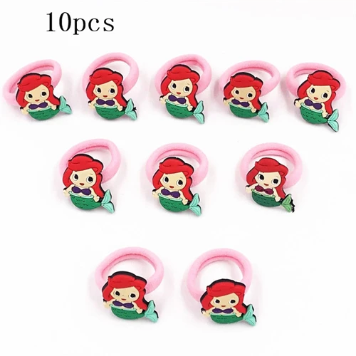 14-10pcs 10 шт./лот, заколки для волос с Микки и Минни, популярные Мультяшные резинки для волос, повязка на голову, рождественские аксессуары для волос для девочек, заколки для волос - Цвет: 14-10pcs