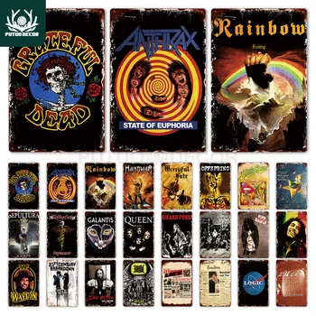 

Rock Band Metal Sign Metal Poster Tin Sign Plaque Metal Vintage Wall Plate Bar Pub Club Wall Decor Retro Home Decor