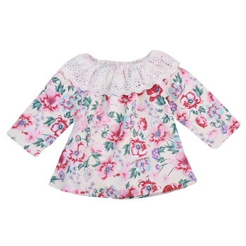 

Newborn Infant Toddler Baby Girls Lace Floral T-shirt Flower Tops Blouse Outfits