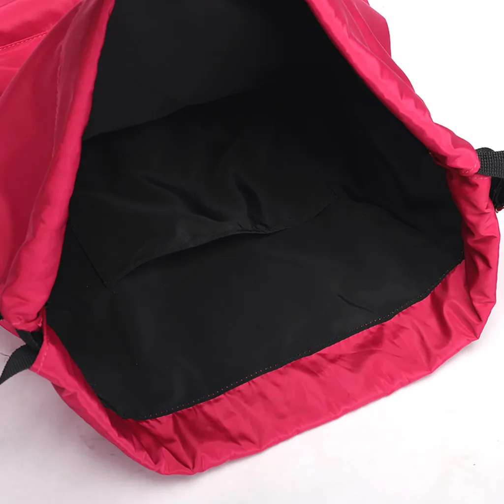 Backpack Women Canvas 3pcs/set Women Backpack Teenager Girls Backpacks Shoulder Bag Female Drawstring Bag Outdoor Sports#TX