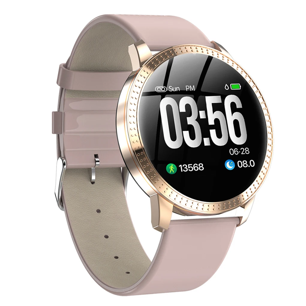 gold CF18 Смарт-часы мужские IP67 женские умные часы для пары Bluetooth напоминание фитнес-браслет трекер здоровья - Цвет: gold