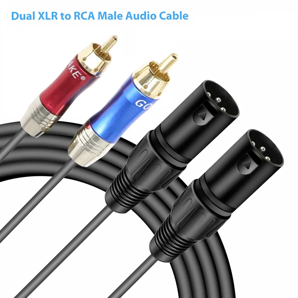 Audio Cable Dual XLR To RCA Professional Link 5ft Female / Male to 19Oct | Электроника