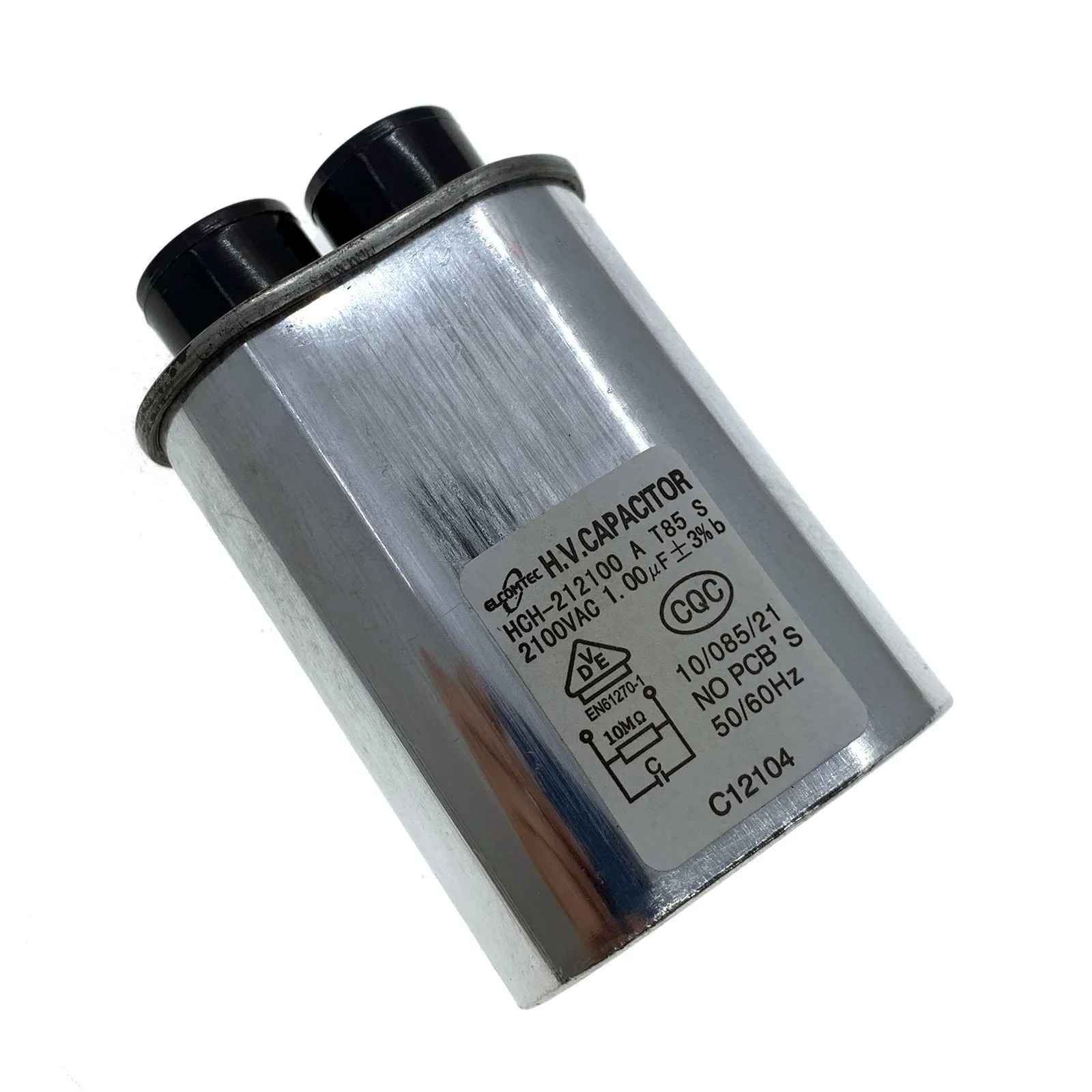 ELCOMTEC High Voltage HV CAPACITOR 2100VAC Microwave Oven Replacement Parts 0.92uF / 0.95uF / 1.00uF / 1.05uF