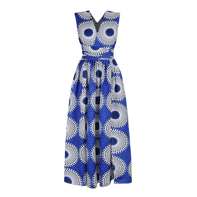 Longue Robe Africaine Wax Pour Femmes 207 Longue robe africaine wax pour femmes 206