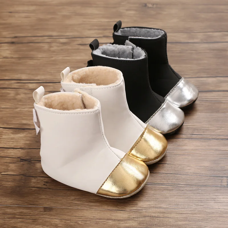 0-1 Years Old Winter Baby Shoes Soft Bottom Baby Cotton Shoes Warm Non-slip Toddler Snow Boots Girls Toddler Shoes