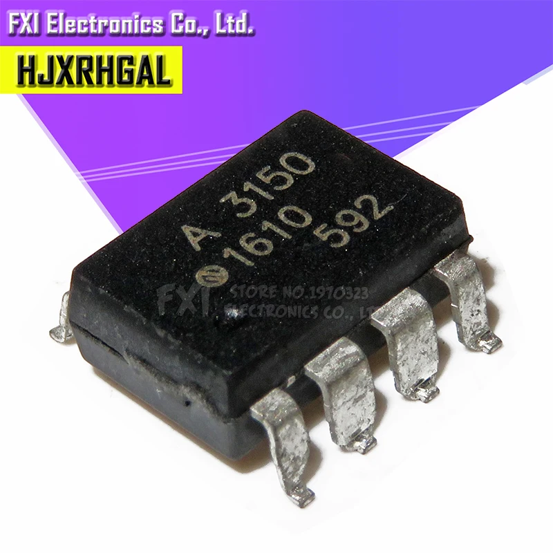 10 шт. HCPL3150 HCPL-3150 A3150V A3150 лапками углублением SOP-8 анод IC новый и | Электронные