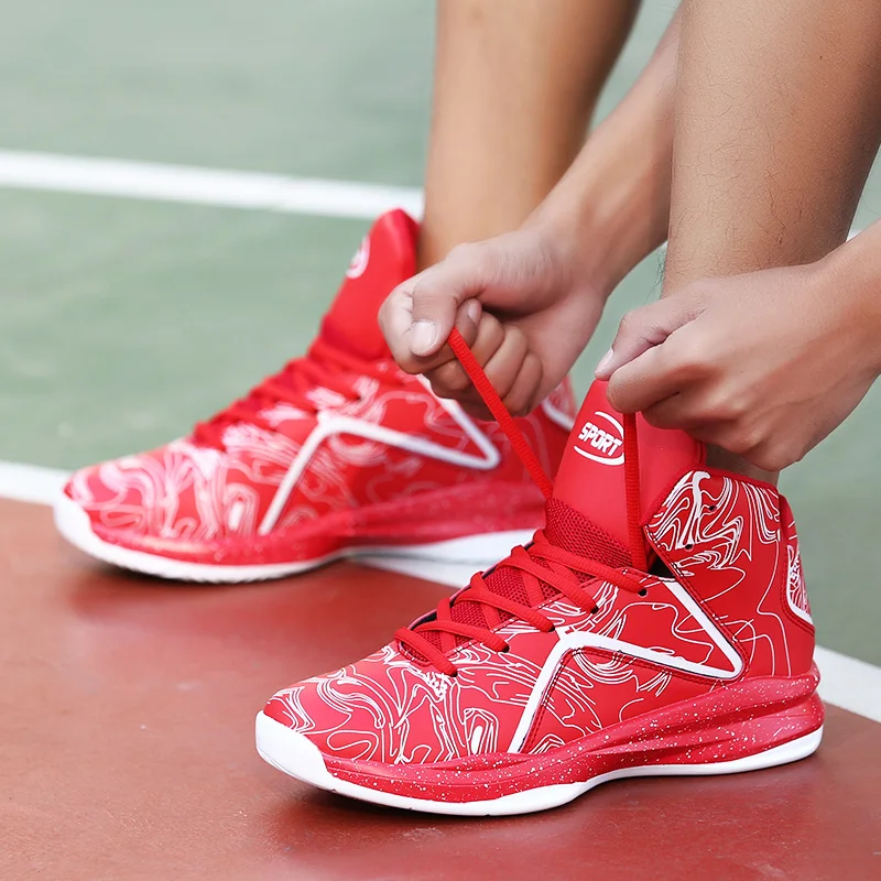 

Men Jordan Basketball Shoes Breathable Air Cushioning Sneakers Non-slip Wearable Sports Lebron Shoes Gym Athletic Jordan Shoes