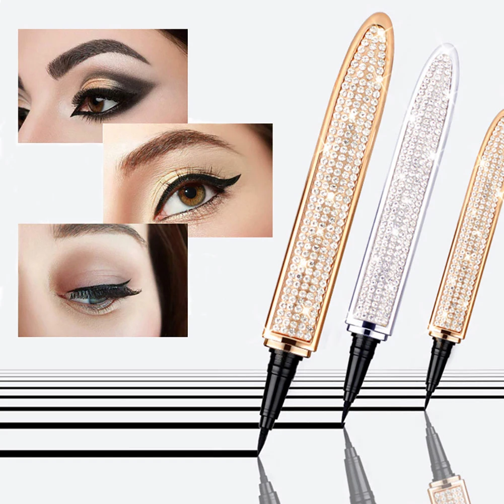 

1 Pcs New Magic Self Adhesive Eyeliner Pen Glue Free Magnetic Free For False Eyelashes Waterproof No Blooming Eye Liner Pencil