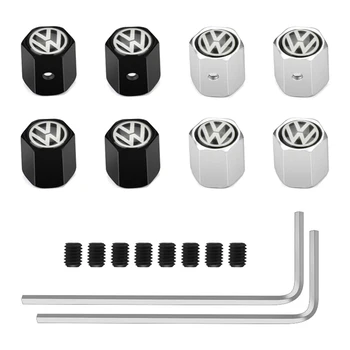 

Car styling Wheel Tyre Tire Stem Air Valve Caps For VW Volkswagen Golf Polo MK6 Passat Tiguan Leakproof Dust Covers accessories