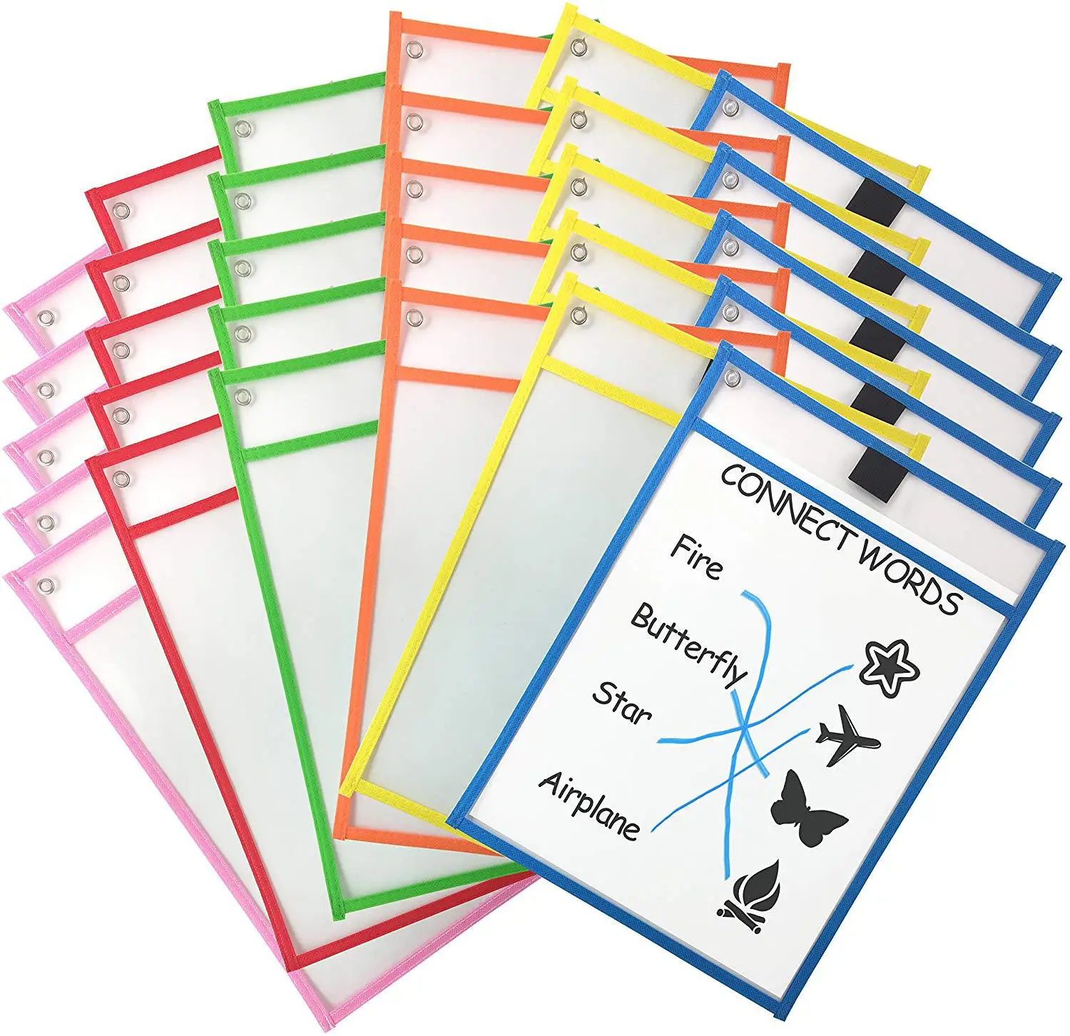Прозрачный мешок для сухой щетки может быть повторно использован с ПВХ ПЭТ письма сухой мешок для протирания игрушки для рисования для детей взрослых GYH