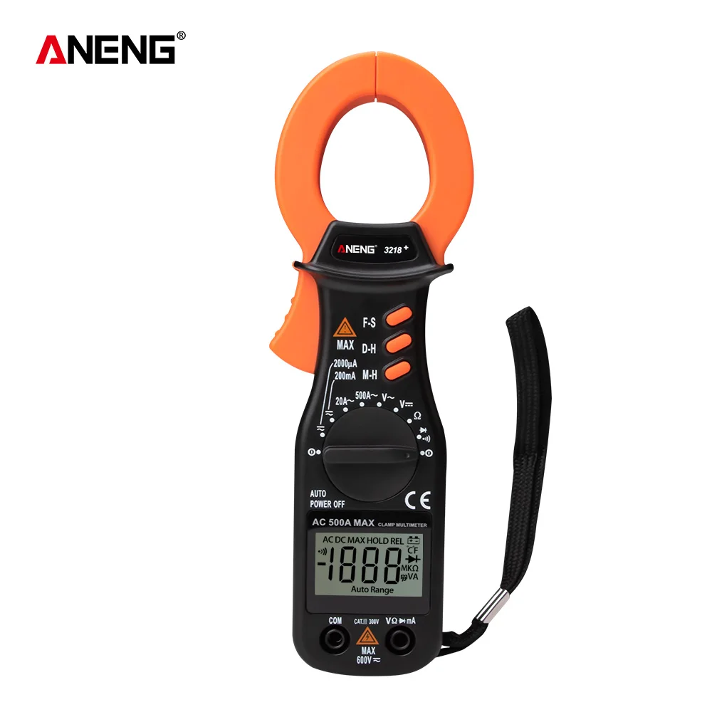 ANENG 3218+ AC Цифровой мультиметр тестер сопротивления току ампериметрический Зажим Тестер