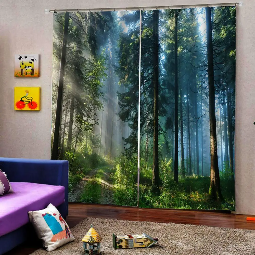 Custom Sets 3D Digital Printed Shower Curtain - China Printed