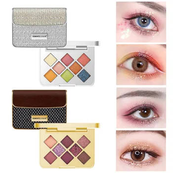 

8 Colors Eyeshadow Palette Holographic Waterproof Matte Pigment Shadow Powder Long Lasting Non-smudge Eye Makeup Cosmetic TSLM2
