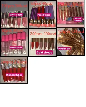 

Lip Gloss Tube Black Lip Balm Empty Lipstick Bottle Beauty Cosmetic Packing Container Tool Mini Sample Vials F3840