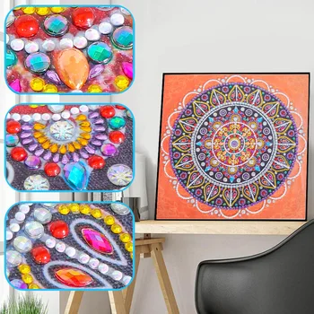 

5D DIY Special Shaped Diamond Painting Cross Stitch Mandala Home Decor Crystal Rhinestones Inlay Diamond Embroidery Gift