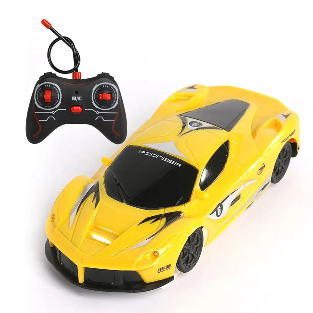 4CH пульт дистанционного управления RC автомобиль настенный скалолазание спортивный гоночный автомобиль перезаряжаемый трюк игрушки гром крутой автомобиль - Цвет: Цвет: желтый