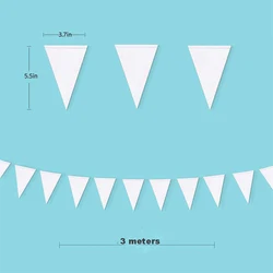Elegant Champagne Gold Party Banner Garland for Celebratory Decorations (White)