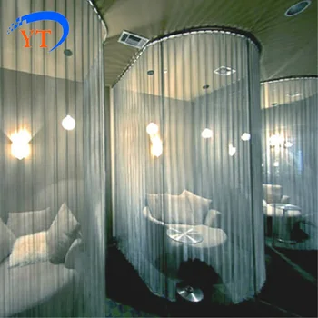 

Decorative metal mesh curtain, Aluminum chain link mesh curtains