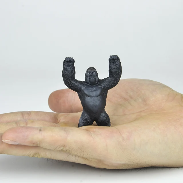 Original genuine capsule toys funny big silver gorilla King Kong monster of king PUTITTO glass gashapon figures desktop ornament 4