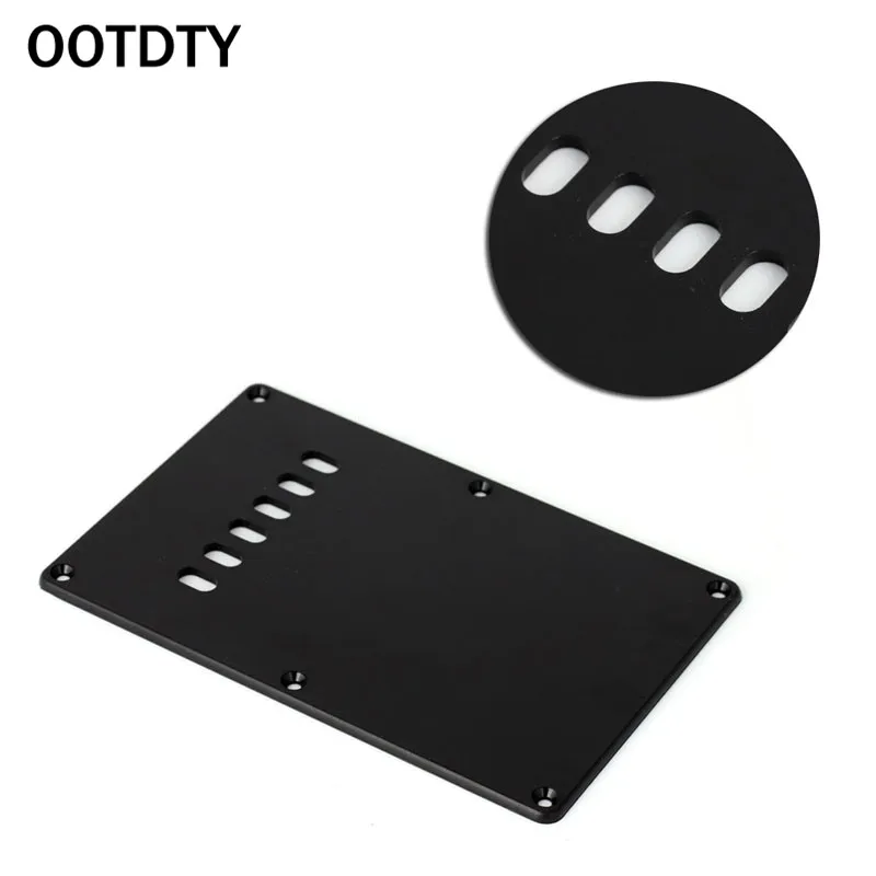 OOTDTY Ply одиночная черная гитара тремоло пружинная задняя крышка для черной электрогитары