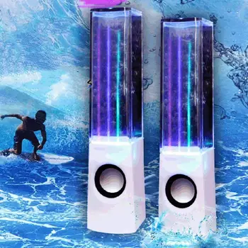 

LED Dancing Water Fountain Show Music Light Computer Speakers for PC Laptop For Phone Portable Desk Stereo Speaker