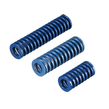 

uxcell 1/2pc 10mm OD 20/25/30/35/40/45/50/55/60/65/70/75mm Long Spiral Stamping Light Load Compression Mould Die Spring Blue