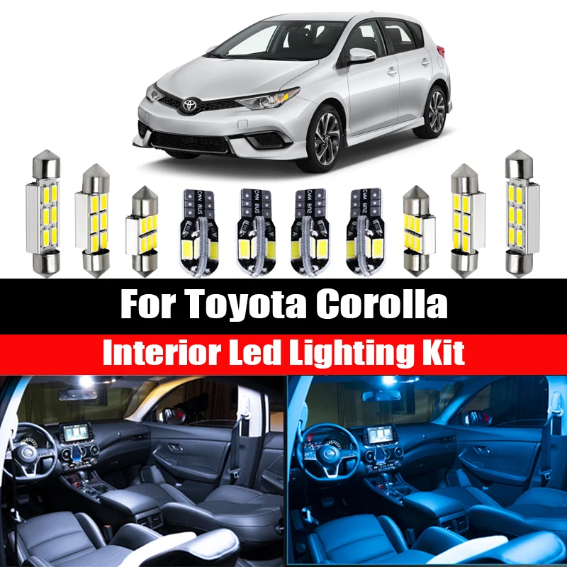 

Для Toyota Corolla 1988-2020 светодиодная интерьерная с Canbus купольная карта свет номерной знак комплект лампы автомобиль авто аксессуары
