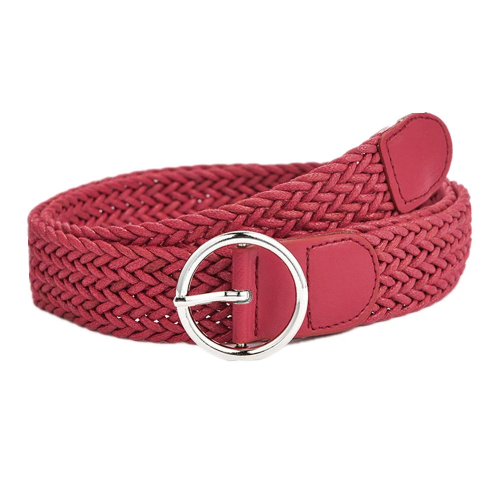 Ceinture Homme Tressée Cuir Et Corde Cirée - Boucle Argentée, Ajustable, Style Décontracté Ou Habillé