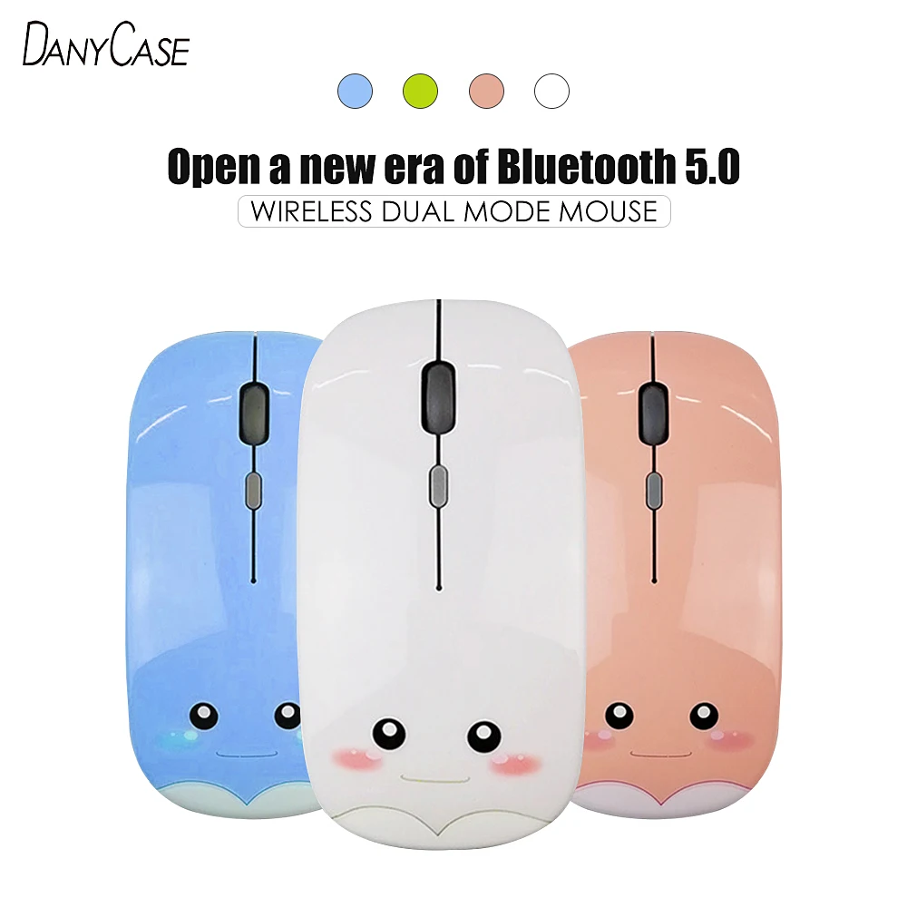 Drahtlose Bluetooth maus 5,0 USB Optische Computer Mini Dünne Maus 1600DPI Für Computer Xiaomi Huawei Lenovo iPad PC Zubehör