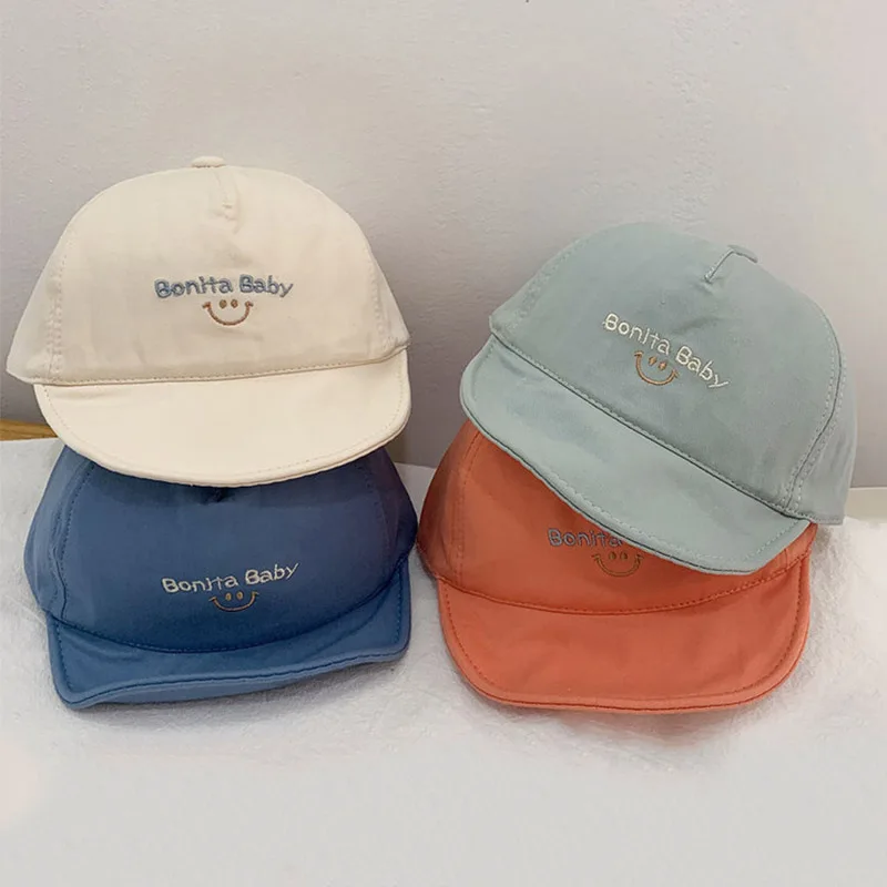 Summer Baby Baseball Cap For Toddler Boys Girls Soft Eaves Hat Cute Letter Infant Adjustable Caps