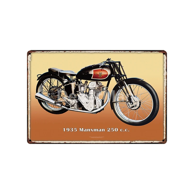 [DecorMan] мотоциклы Garage BSA сексуальная леди вывеска на стену на заказ плакат Route 66 Металлические Картины Бар Декор LT-1799 - Цвет: SA-1783