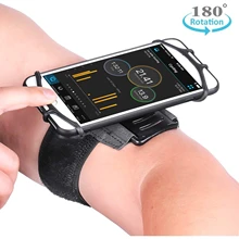 Workout Phone Armband for iPhone Xs Max Xr X 7 8 180° Rotatable Wristband for Samsung Galaxy for Huawei Jogging Running Cycling