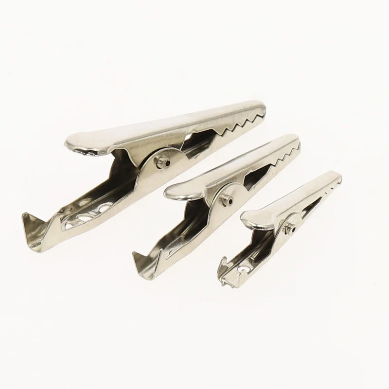 28MM/35MM/45MM metal alligator clips for testing probes and meters 6 colors with plastic protective cover 10pcs alligator clips,test clip,test hooks clips